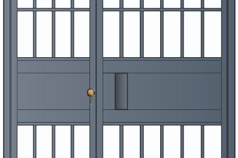 （雙扇電控平開(kāi)門(mén)、柵欄門(mén)）